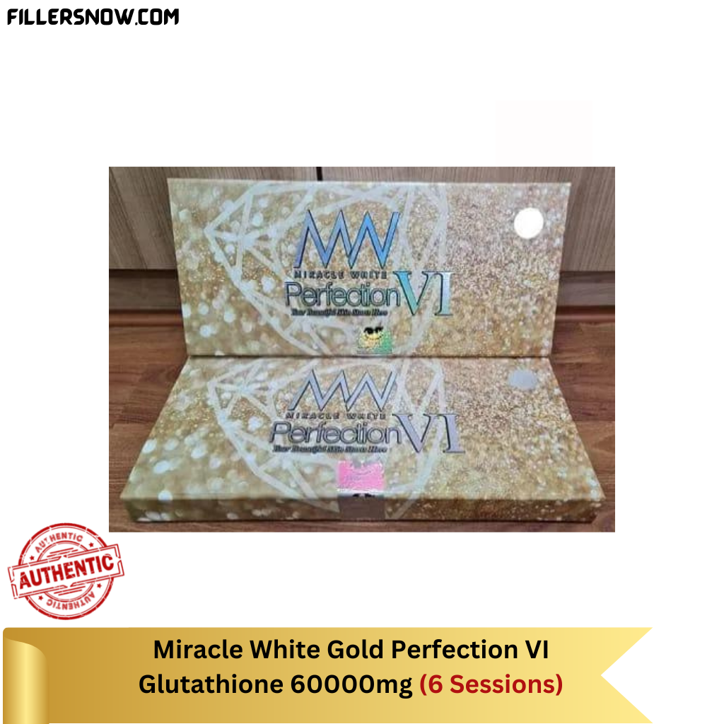 Miracle White Gold Perfection VI Glutathione 60000mg 6 Sessions