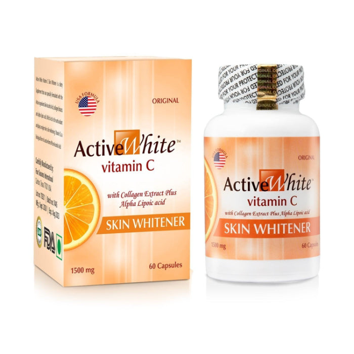 Active White Vitamin C 1000mg Skin Whitening Pills (60 Capsules)