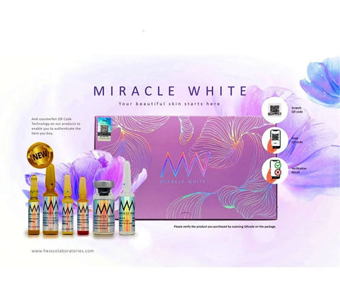 Miracle White 60000mg Glutathione Injection 6 sessions