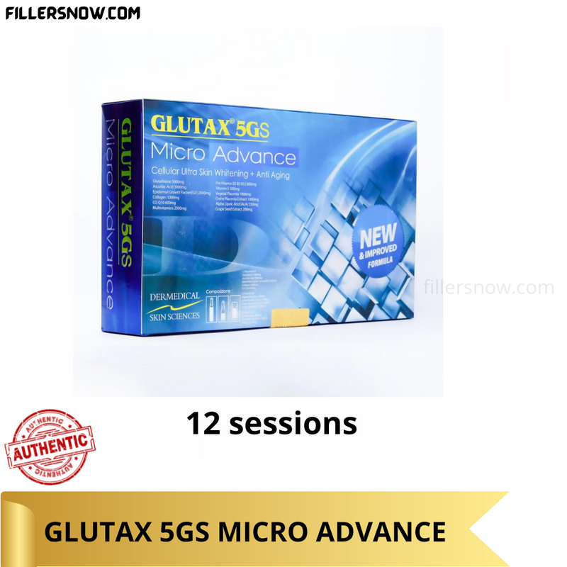 Glutax 5gs Micro Advance Glutathione Injection 12 Sessions