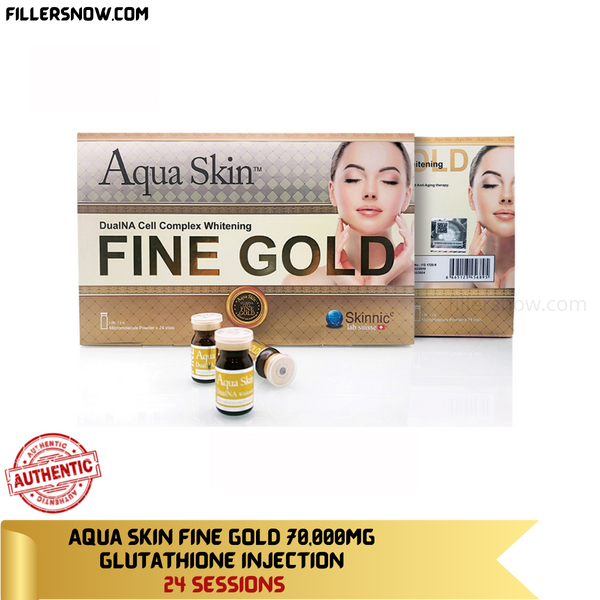 Aqua Skin Fine Gold 70 000mg Glutathione Injection 24 Sessions