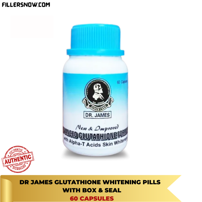 Dr James Glutathione Whitening Pills With Box Seal 60 Capsules