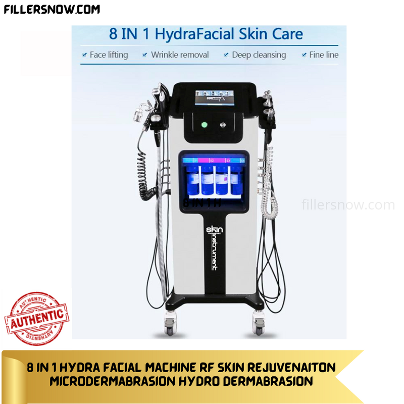 8 in 1 Hydrafacial Machine - Multi-Functional Skin Care System for Deep Cleansing, Exfoliation, and Moisturizing.