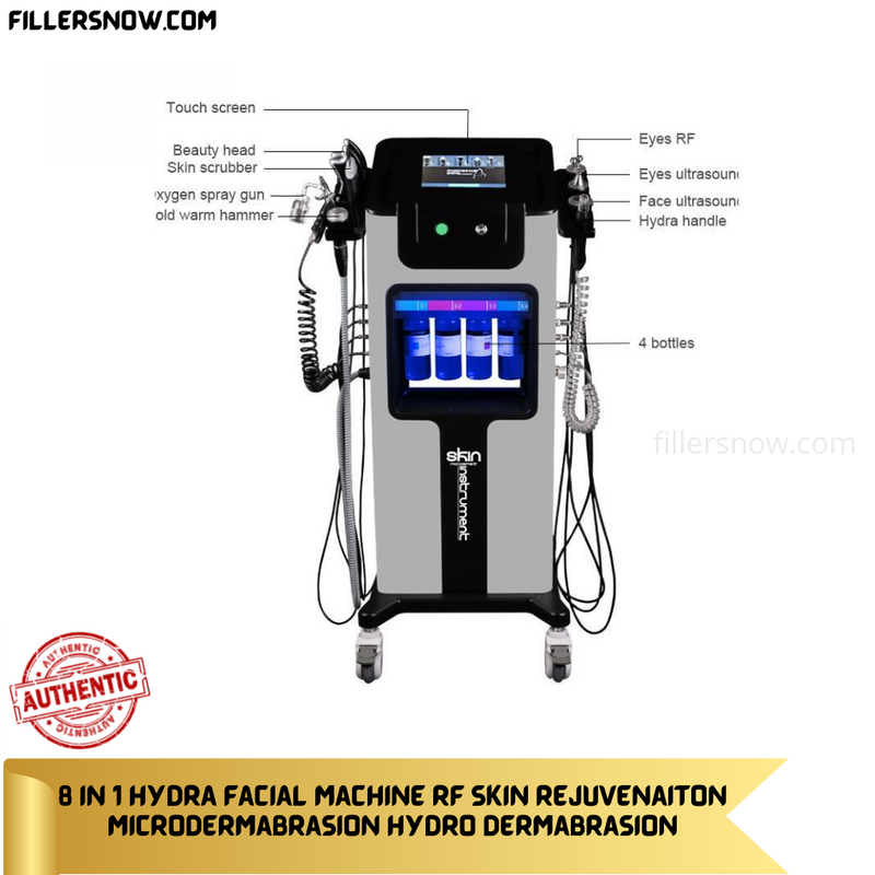 8 in 1 Hydrafacial Machine - Multi-Functional Skin Care System for Deep Cleansing, Exfoliation, and Moisturizing.